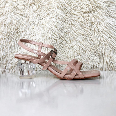 Sandal nữ quai da đế mica siêu dễ thương 21804