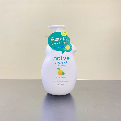 Sữa Tắm Hương Bưởi Thư Giãn Kracie Naive Body Wash (Refresh) - Chai 530ML