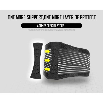 Đai lưng tập gym AOLIKES A-7998 có thanh thép đàn hồi nâng đỡ bảo vệ cột sống sport waist support  5.0  6 đánh giá