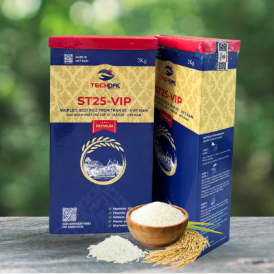 Gạo ST25- VIP TECHPAL Premium Hộp 2Kg