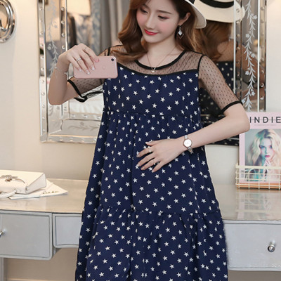 Đầm bầu họa tiết hình sao DB10