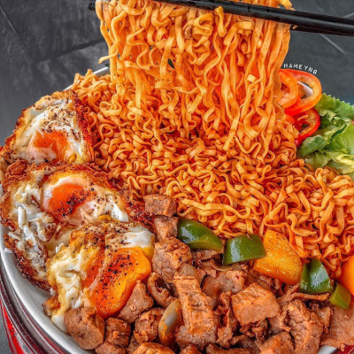 Mì Ăn Liền Trộn BBQ Vị Bò Ottogi 75g