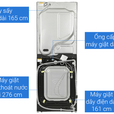 WT2517NHEG - Máy giặt sấy LG Inverter giặt 25 kg - sấy 17 kg WT2517NHEG - Hàng chính hãng