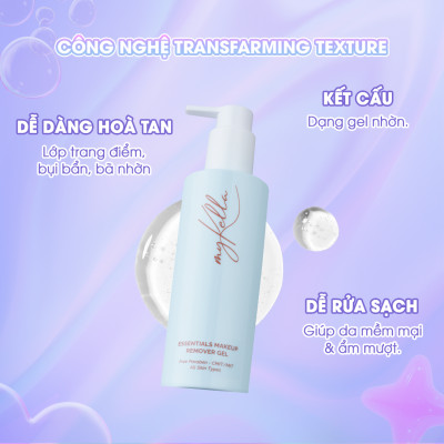 Gel Tẩy Trang myKella Làm Sạch Hoàn Hảo Lớp Trang Điểm, Dưỡng Da Khỏe Mạnh & An Toàn Cho Mọi Loại Da