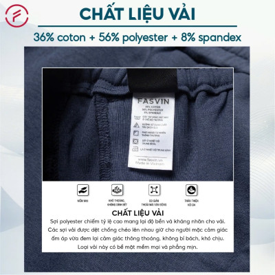 Quần dài nam vải nỉ Thể Thao FASVIN DC24645.HN Hàng Nhà Máy Chất Lượng Cao