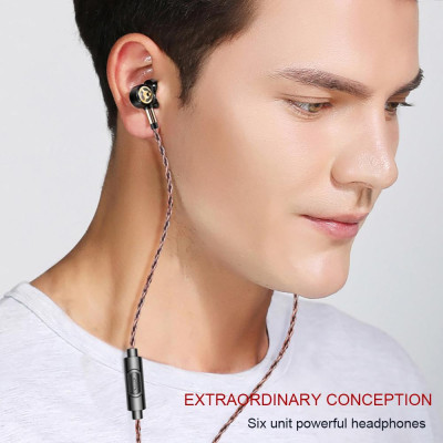 Tai nghe có dây 3,5 mm Âm thanh trầm  Tai nghe điều khiển trong dòng với Mic