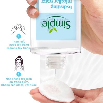 Nước tẩy trang simple Sạch sâu 400ml water boost