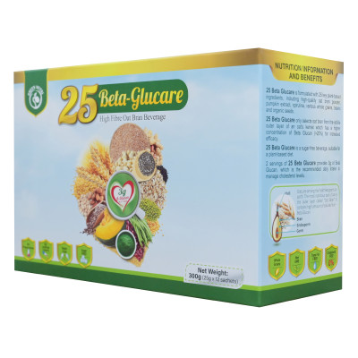 Sữa Hạt Ngũ Cốc 25 Beta Glucare Dạng Hộp Giấy 300g (12 gói)