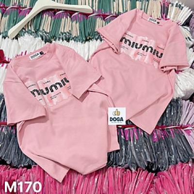Áo thun chất BORIP in loang màu size S, M,L, XL DOGA tay ngắn cổ tròn in trẻ trung màu thoáng mát, hut mồ hôi. không xù lông  M165