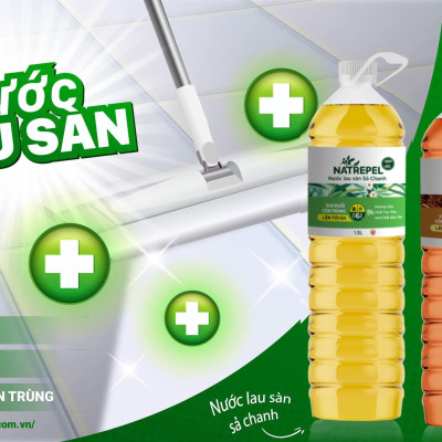 Nước lau sàn Chanh sả 1500ml chống côn trùng mùi hương thơm ngát, thoải mái, dễ chịu, thư giãn