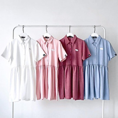 UPZ Đầm Babydoll Logo Chữ (4 Màu)