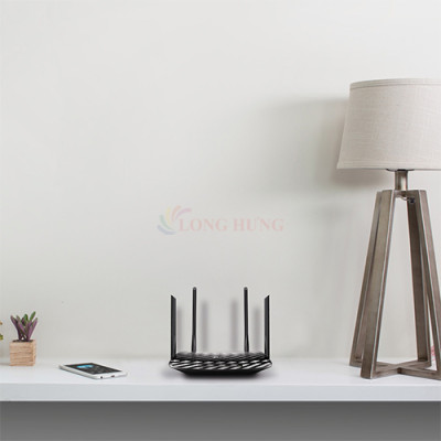 Thiết bị định tuyến mạng không dây TP-Link Router Wifi 5 Full Gigabit MU-MIMO AC1200 Archer C6 - Hàng chính hãng