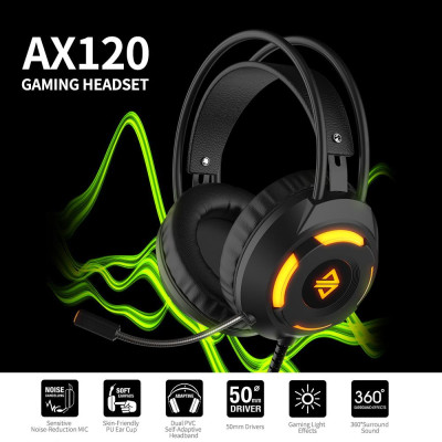 Tai nghe chơi game Ajazz AX120 âm thanh nổi có Mic Bass Surround 