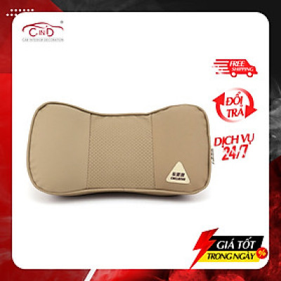 Gối Tựa Đầu Cao Su Non Bọc Da CHELAIYA MS004 Màu Kem