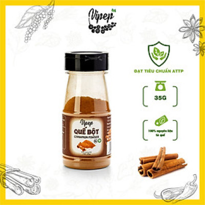 Quế Bột Tự Nhiên Vipep Hũ Nhựa 35g - Gia vị Vipep