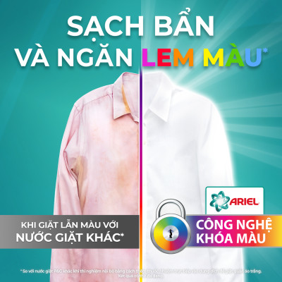 Nước Giặt ARIEL Cửa Trước Bền Màu Hương Hoa Oải Hương Túi 3.7 KG