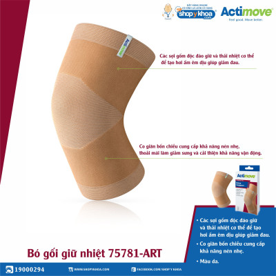 Bó gối giữ nhiệt 75781-ART Actimove Knee Support