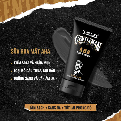 Sữa Rửa Mặt AHA Lavox Gentleman
