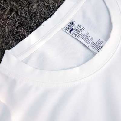 Áo thun nam nữ 80% Cotton White18