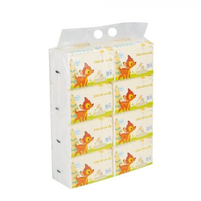 GIẤY RÚT CON NAI MYLAN 3 LỚP MYLAN (465 TỜ/GÓI, 8 GÓI/XÁCH) SIÊU DAI, MỀM MỊN, KHÔNG TAN KHI GẶP NƯỚC