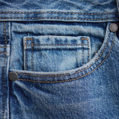 Quần jean / Quần denim nam màu xanh ống suông . Form Straight cropped - ROUTINE 10F24DPA043 | LASTORE MENSWEAR