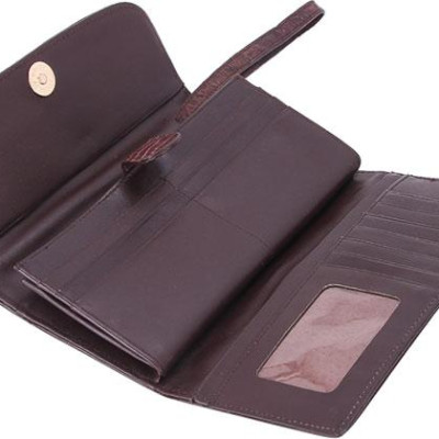 Ví Nữ Huy Hoàng HT3219 (10.5 x 19 cm) - Nâu Đất