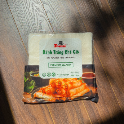 COMBO 5 Bánh tráng chả giò Shammi vuông 22cm 200g (bánh tráng cuốn chả giò, bánh đa nem xuất khẩu)