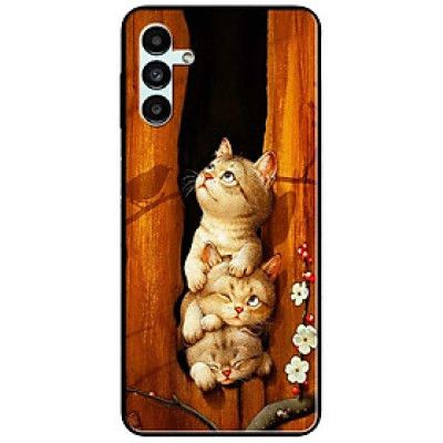Ốp lưng dành cho Samsung A13 5G - A04s - A32 5G - A04 - A22 5G mẫu Ba Chú Mèo Ngắm