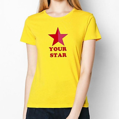 Áo thun nữ in họa tiết " Your Star "  xinh xắn phong cách trẻ trung, chất vải dày đẹp