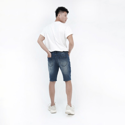 Quần Short Jeans Nam Cao Cấp HUNTER X-RAYS S35 Form Slimfit Màu Xanh S35