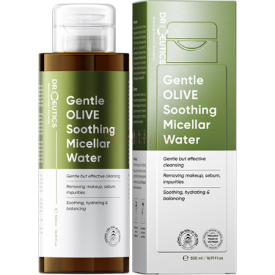Nước tẩy trang DrCeutics Gentle Olive Soothing Micellar Water (500ml) - Hàng chính hãng