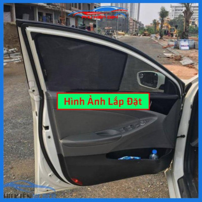 Bộ 4 rèm chắn nắng nam châm Sonata khung cố định chống tia UV