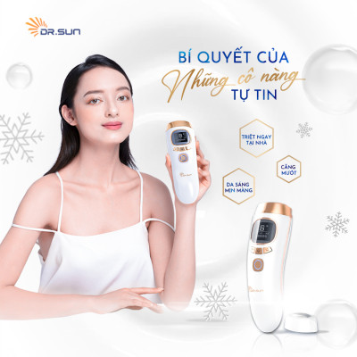 Máy triệt lông & trẻ hoá da DrSun PRO+ Công nghệ ICE COOL
