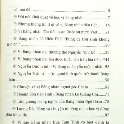 Việt Nam Đất Nước-Con Người - Những Bảng Nhãn Trong Lịch Sử Việt Nam (Tái Bản 2023)