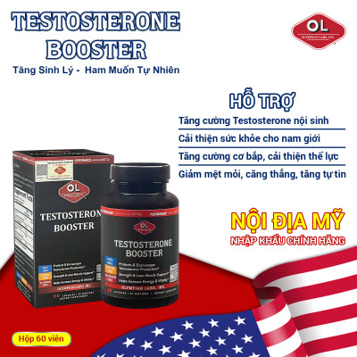 Testosterone Booster Olympian Labs hộp 60 viên tăng cường sinh lý cải thiện sức khỏe nam giới