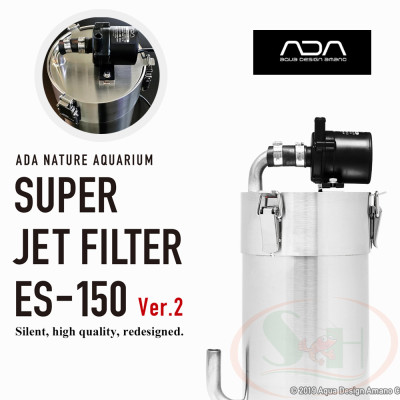 Lọc thùng ADA Super Jet Filter Ver.2 ES 150 / 300 / 600 inox bể cá tép thủy sinh cảnh