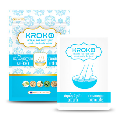 Thảo dược ngâm chân thải độc cơ thể KROKO Foot Soak Thái Lan (1 túi 10 gói nhỏ)