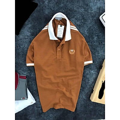 Áo thun cá sấu nam viền vai