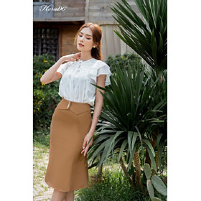 Chân váy công sở nữ HeraDG thiết kế hai lớp dáng đuôi cá giúp tôn vòng ba lý tưởng SJPBC2007