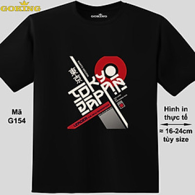TOKYO JAPAN, mã G154. Áo thun nam nữ in siêu đẹp. Áo phông thoát nhiệt GOKING hàng hiệu cao cấp