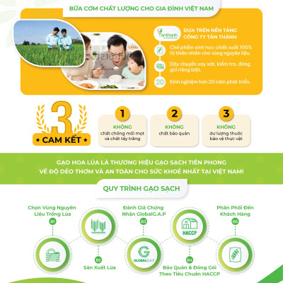 Gạo ST25 Hoa Lúa túi 5kg - Dẻo nhiều, mềm cơm, hương thơm đặc trưng