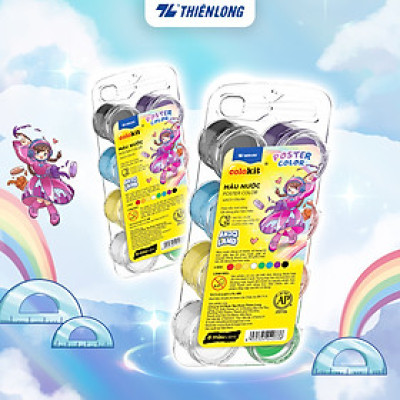 Màu nước 8 màu Thiên Long Colokit WACO-C06/AK - Dễ dàng pha trộn màu - Phiên bản Akooland