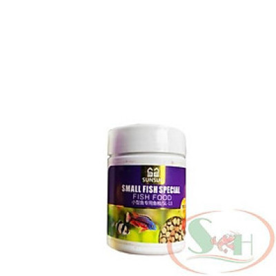 Thức ăn dán Sunsun Staple Small Fish Food viên dính thành hồ bể cá cảnh