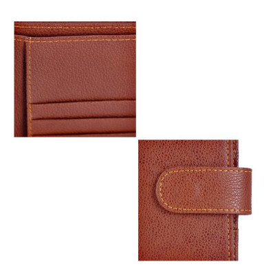 Ví đựng Passport Huy Hoàng bấm nút màu da-HP9107