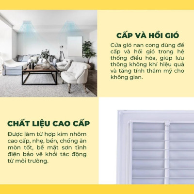 Cửa Gió Nan Cong, Lưu Lượng Gió Cao, Loại Bỏ Bụi Bẩn, Sơn Tĩnh Điện, Asia Green ( Giá bao gồm VAT)