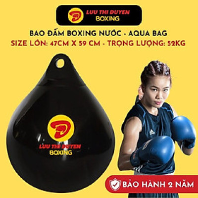 Bao Đấm Nước Boxing - Túi Đấm Nước - Aqua Bag - Water Heavy Bag - Size lớn 47cm x 59cm, nặng 52Kg - Lừu Thị Duyên Boxing