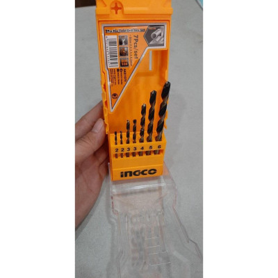BỘ MŨI KHOAN KIM LOẠI 7 CHI TIẾT INGCO AKD1075 - HÀNG CHÍNH HÃNG