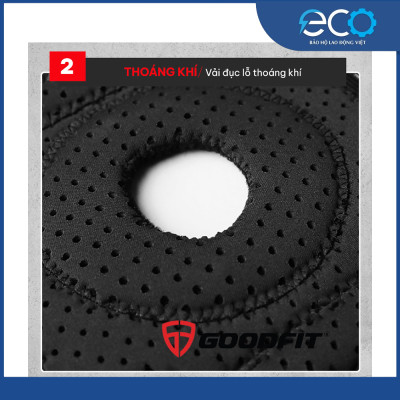 Băng gối thể thao GoodFit GF515K – 3 đai dán cố định, hỗ trợ khớp gối, tập gym, chạy bộ