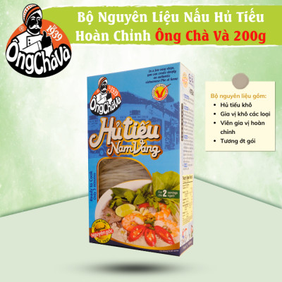 Combo 2 Bộ Nguyên Liệu Nấu Phở Bò Và Hủ Tiếu Nam Vang Hoàn Chỉnh Ông Chà Và 200g