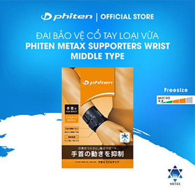 Đai quấn cổ tay loại vừa Phiten Metax wirst middle supporters AP243001